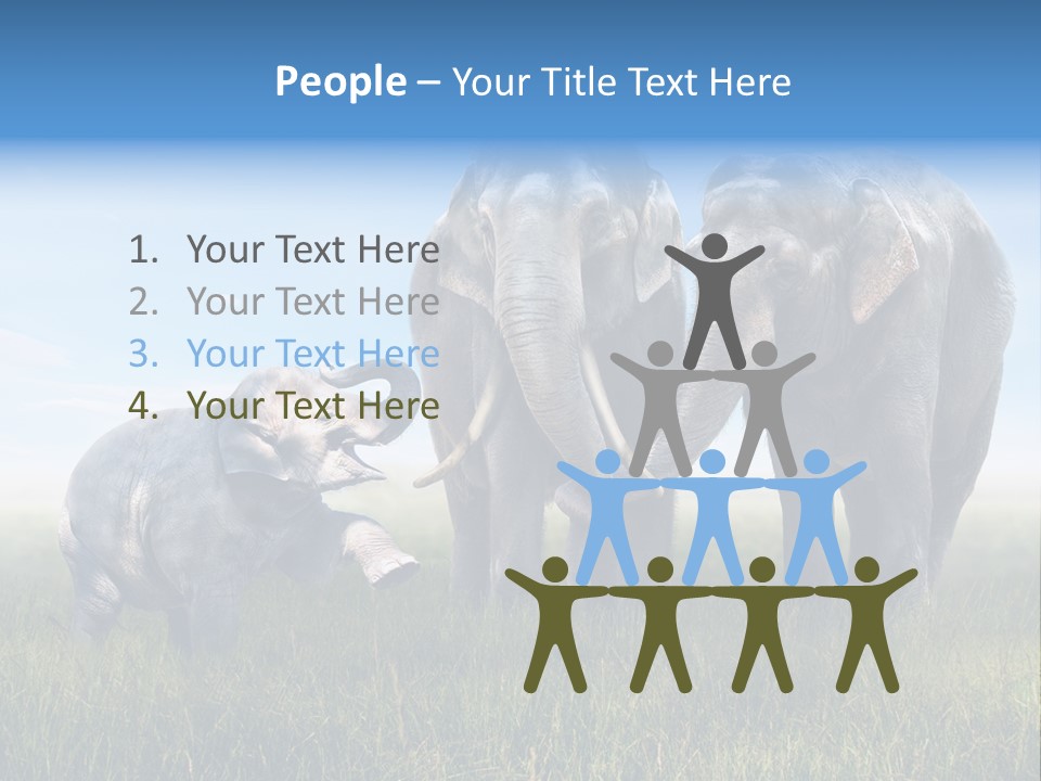 Elefantenbaby Liebe Lieb PowerPoint Template