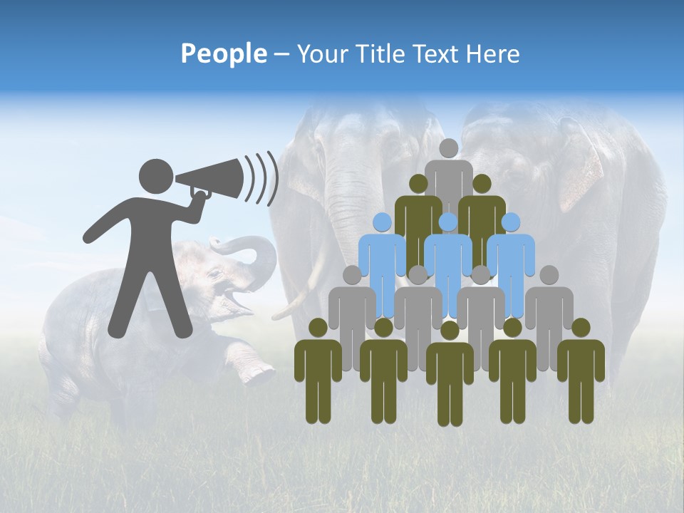 Elefantenbaby Liebe Lieb PowerPoint Template