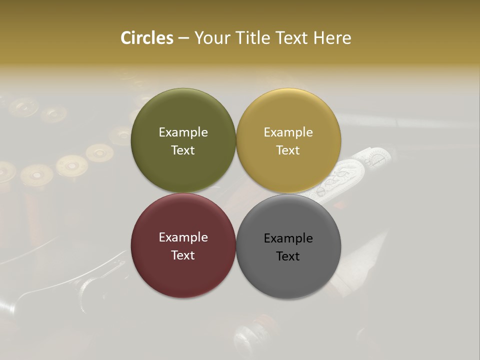 Cartucce Cartuccera Fucile PowerPoint Template