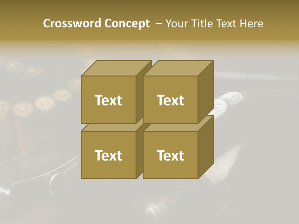 Cartucce Cartuccera Fucile PowerPoint Template