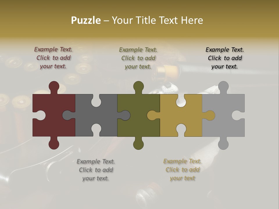 Cartucce Cartuccera Fucile PowerPoint Template