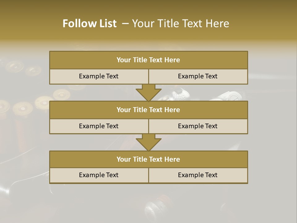 Cartucce Cartuccera Fucile PowerPoint Template