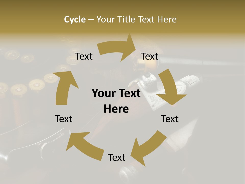 Cartucce Cartuccera Fucile PowerPoint Template