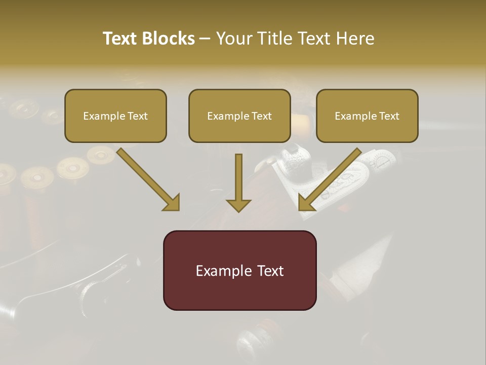 Cartucce Cartuccera Fucile PowerPoint Template