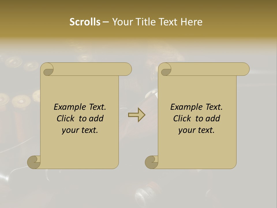 Cartucce Cartuccera Fucile PowerPoint Template