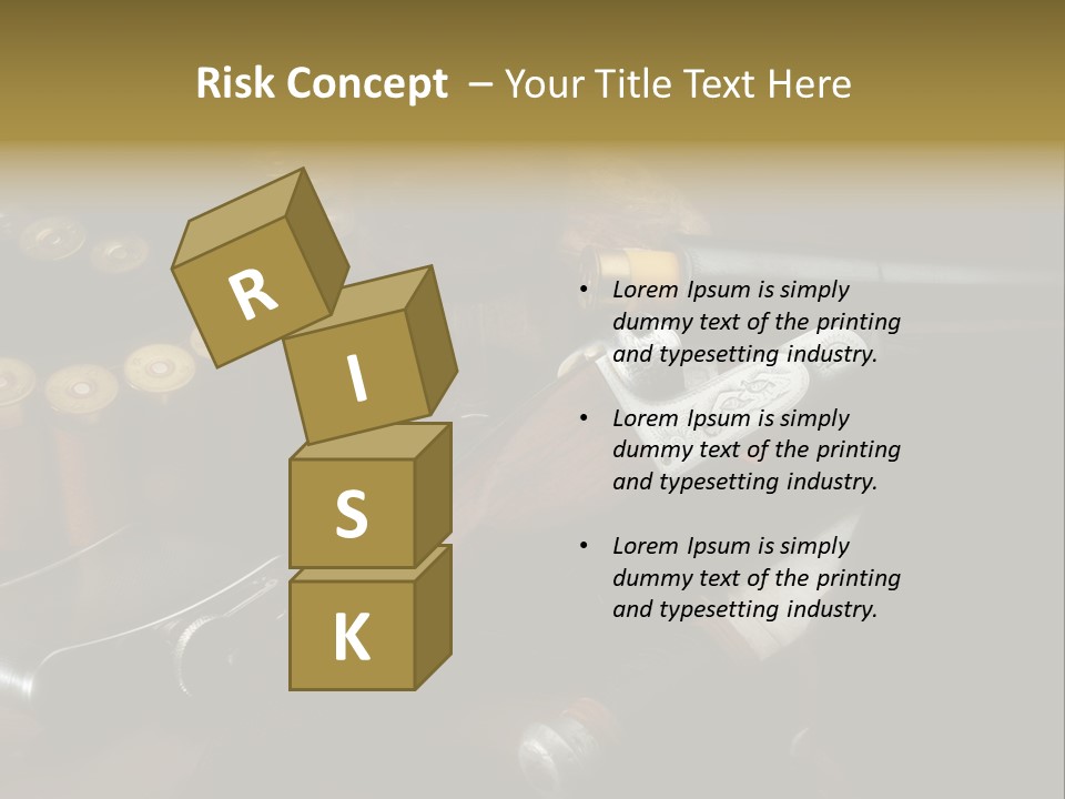 Cartucce Cartuccera Fucile PowerPoint Template