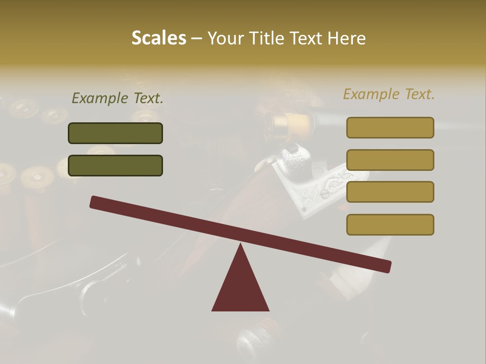 Cartucce Cartuccera Fucile PowerPoint Template