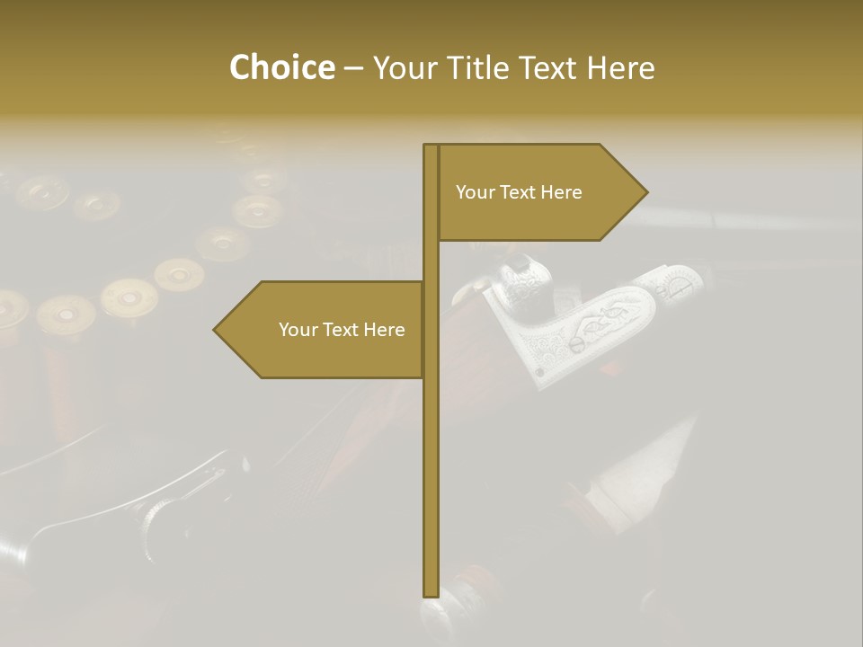 Cartucce Cartuccera Fucile PowerPoint Template