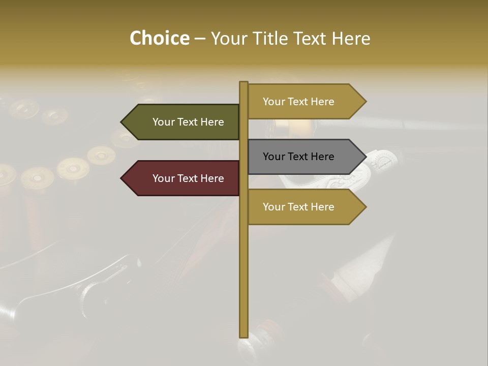 Cartucce Cartuccera Fucile PowerPoint Template