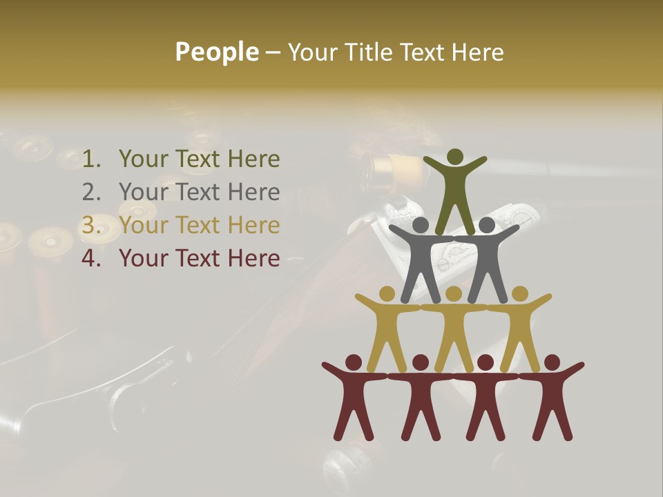 Cartucce Cartuccera Fucile PowerPoint Template