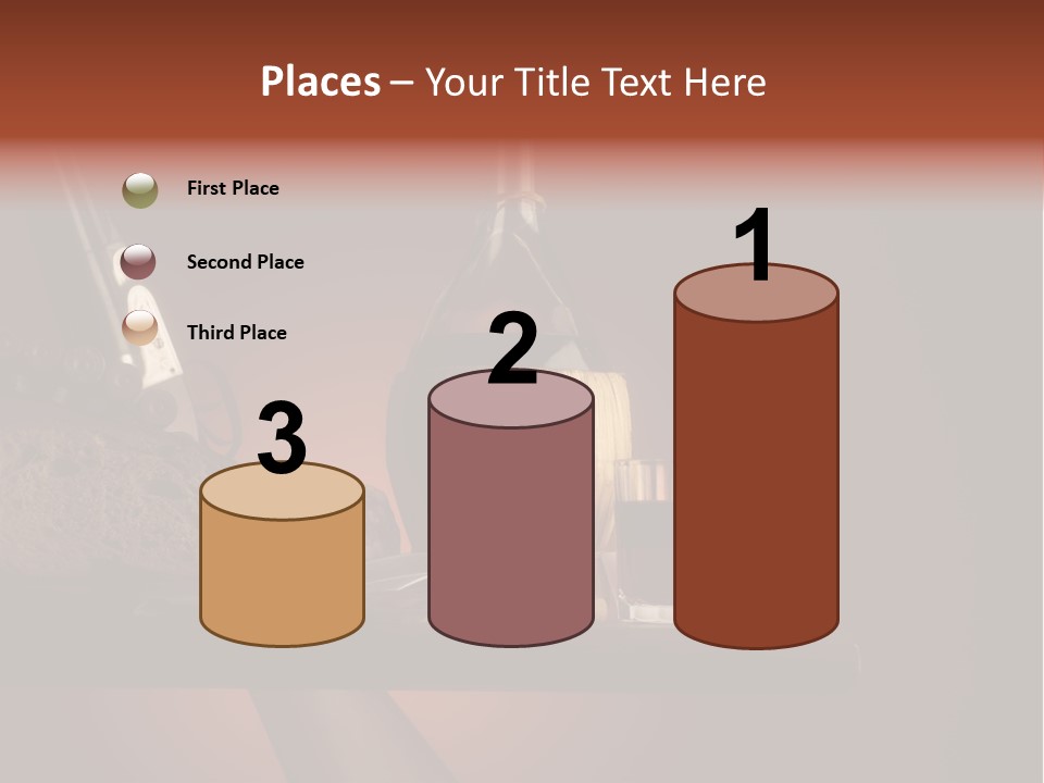 Red Snack Food Knife PowerPoint Template