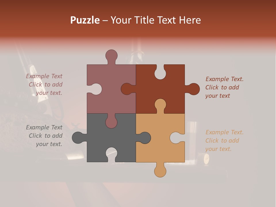 Red Snack Food Knife PowerPoint Template