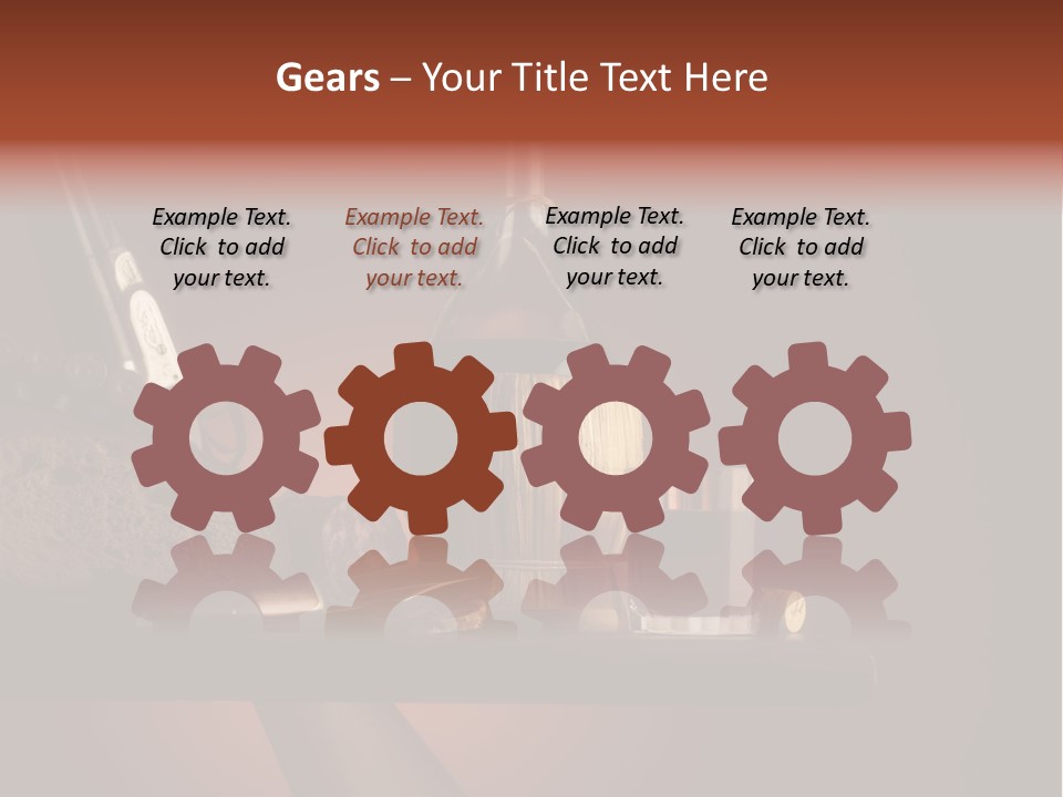 Red Snack Food Knife PowerPoint Template