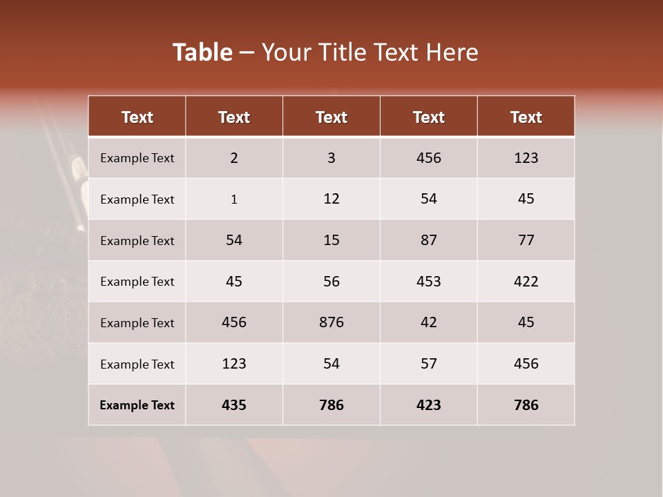 Red Snack Food Knife PowerPoint Template
