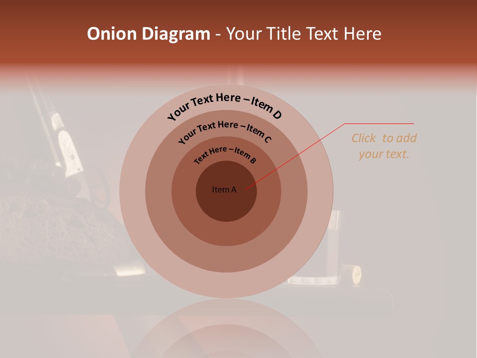 Red Snack Food Knife PowerPoint Template