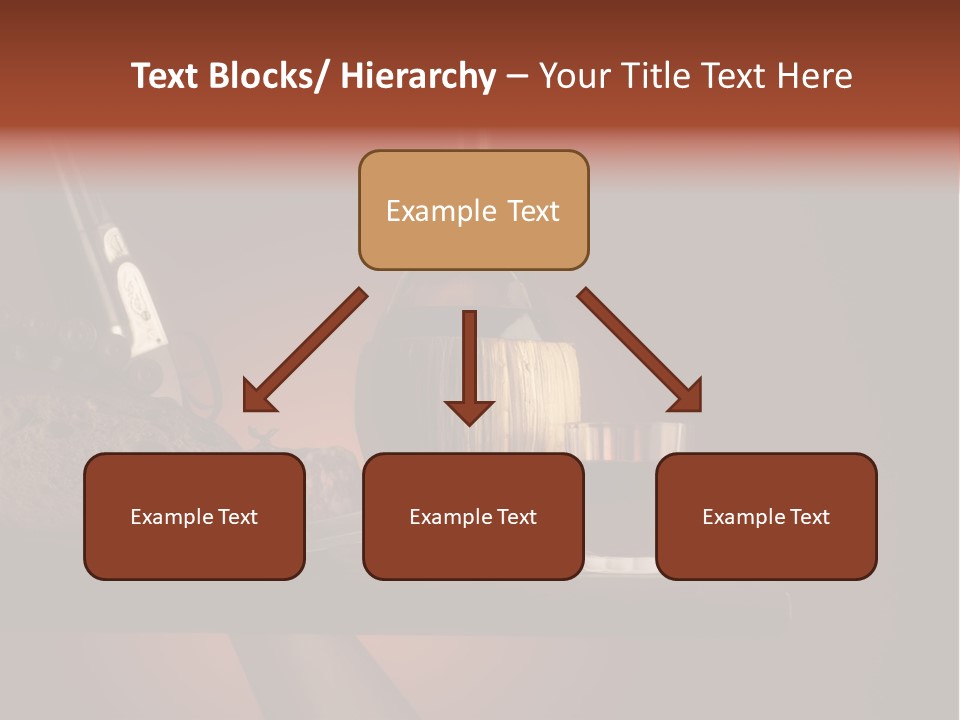 Red Snack Food Knife PowerPoint Template