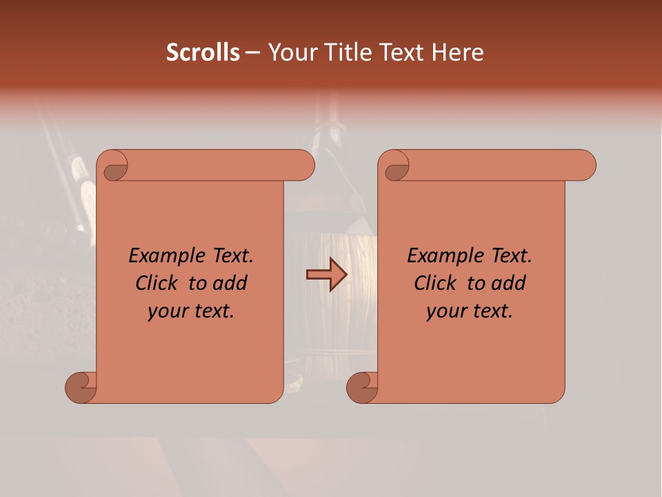 Red Snack Food Knife PowerPoint Template