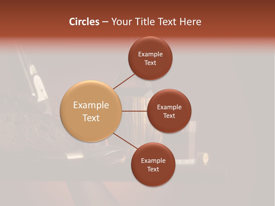 Red Snack Food Knife PowerPoint Template