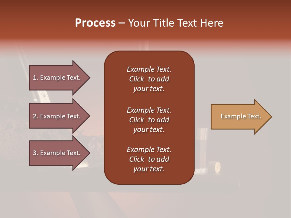 Red Snack Food Knife PowerPoint Template
