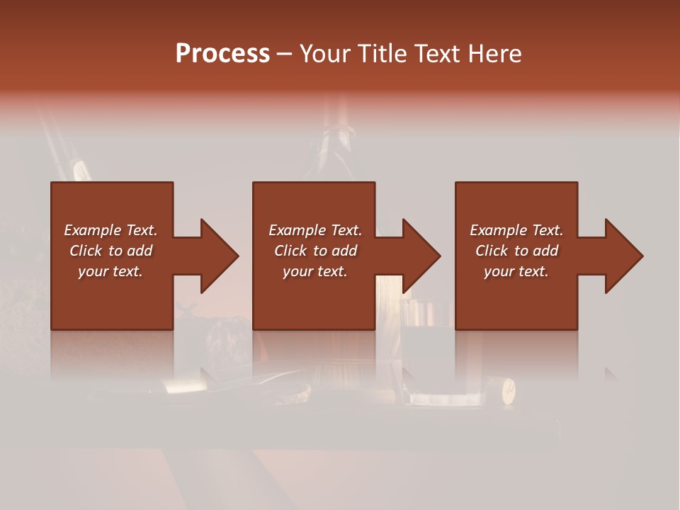 Red Snack Food Knife PowerPoint Template