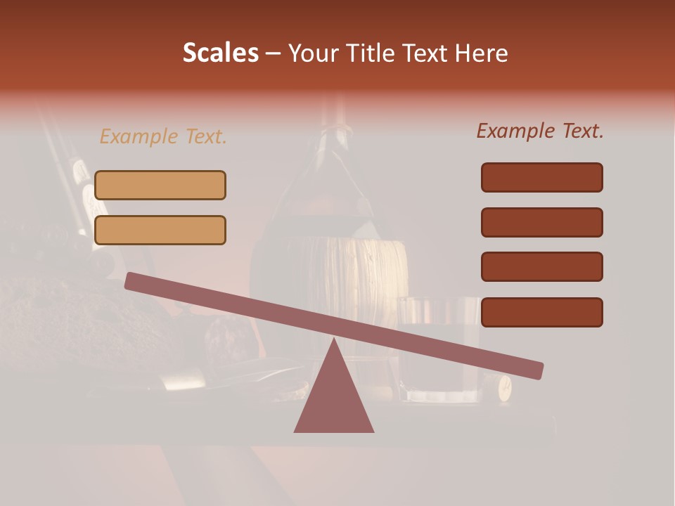 Red Snack Food Knife PowerPoint Template
