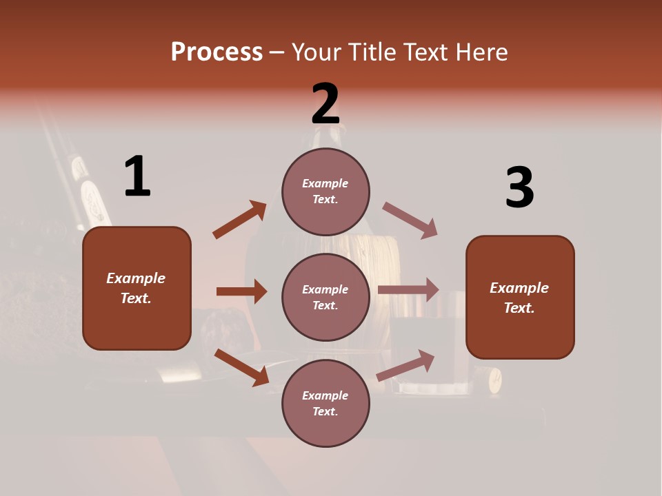 Red Snack Food Knife PowerPoint Template