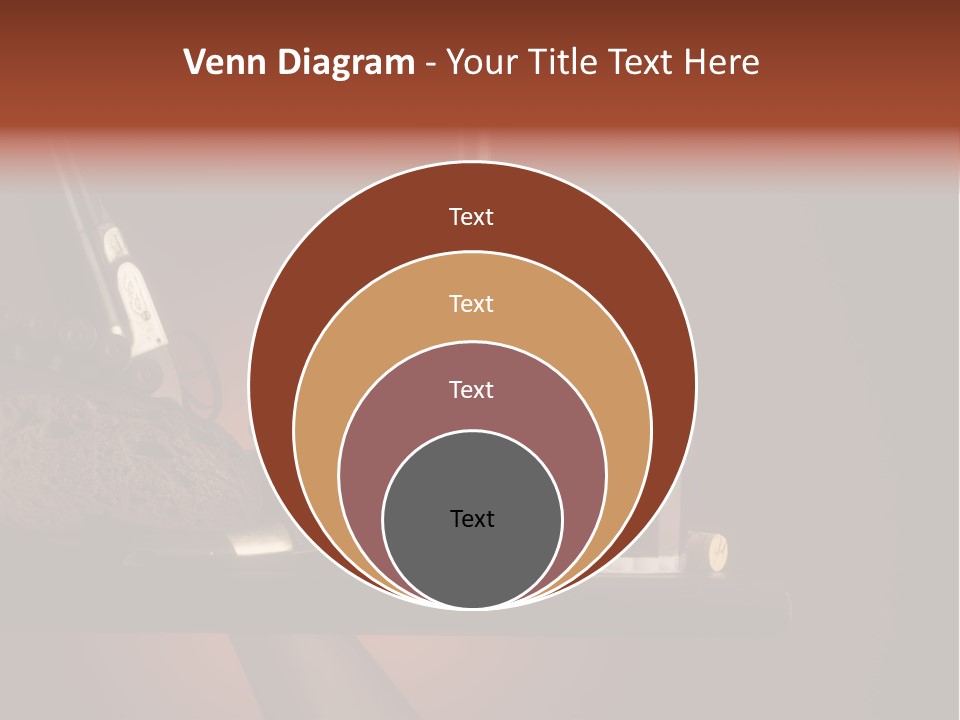 Red Snack Food Knife PowerPoint Template