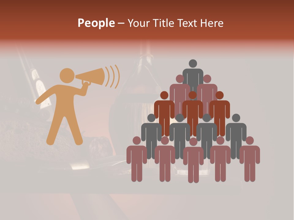 Red Snack Food Knife PowerPoint Template