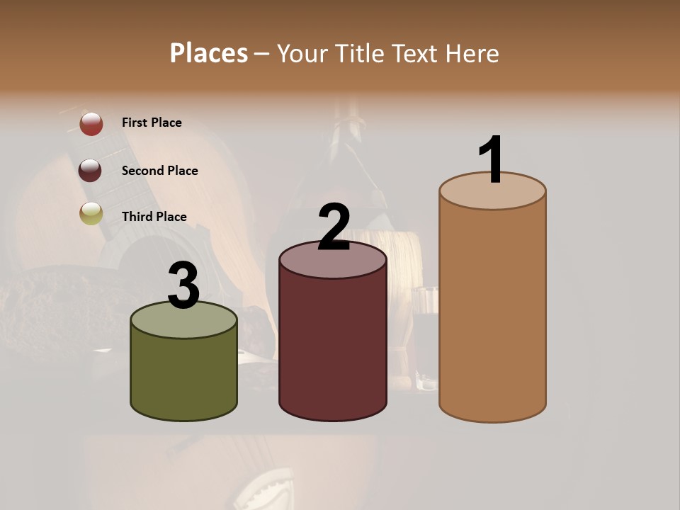 Salami Bottle Glass PowerPoint Template