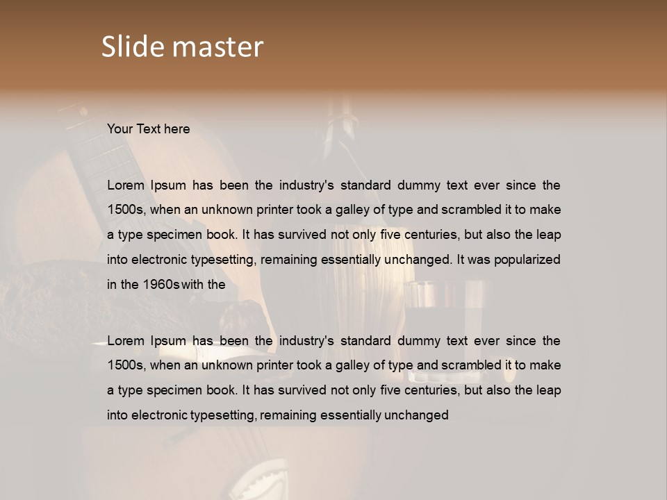 Salami Bottle Glass PowerPoint Template