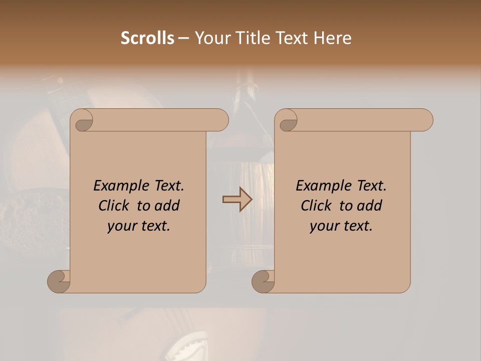 Salami Bottle Glass PowerPoint Template