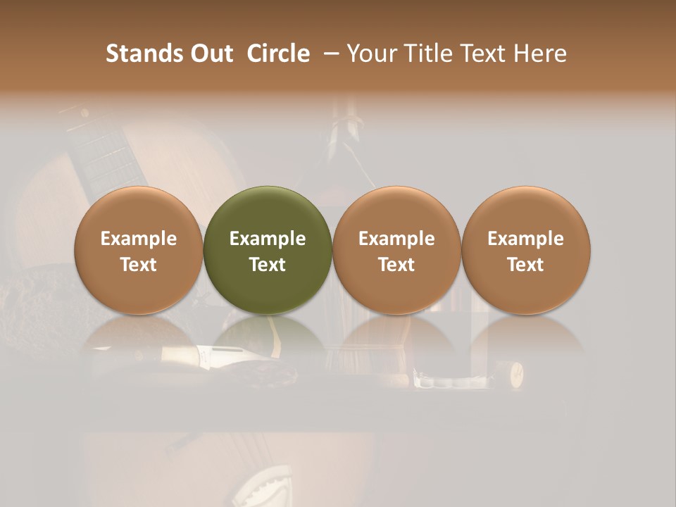 Salami Bottle Glass PowerPoint Template