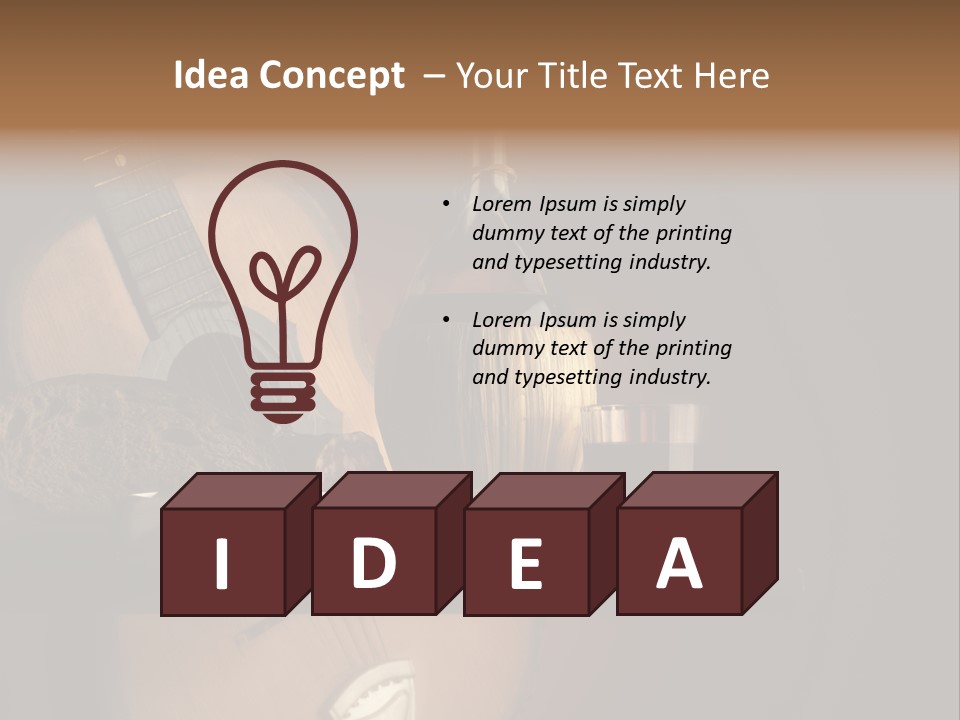 Salami Bottle Glass PowerPoint Template