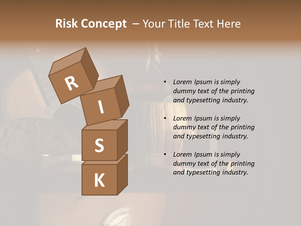 Salami Bottle Glass PowerPoint Template