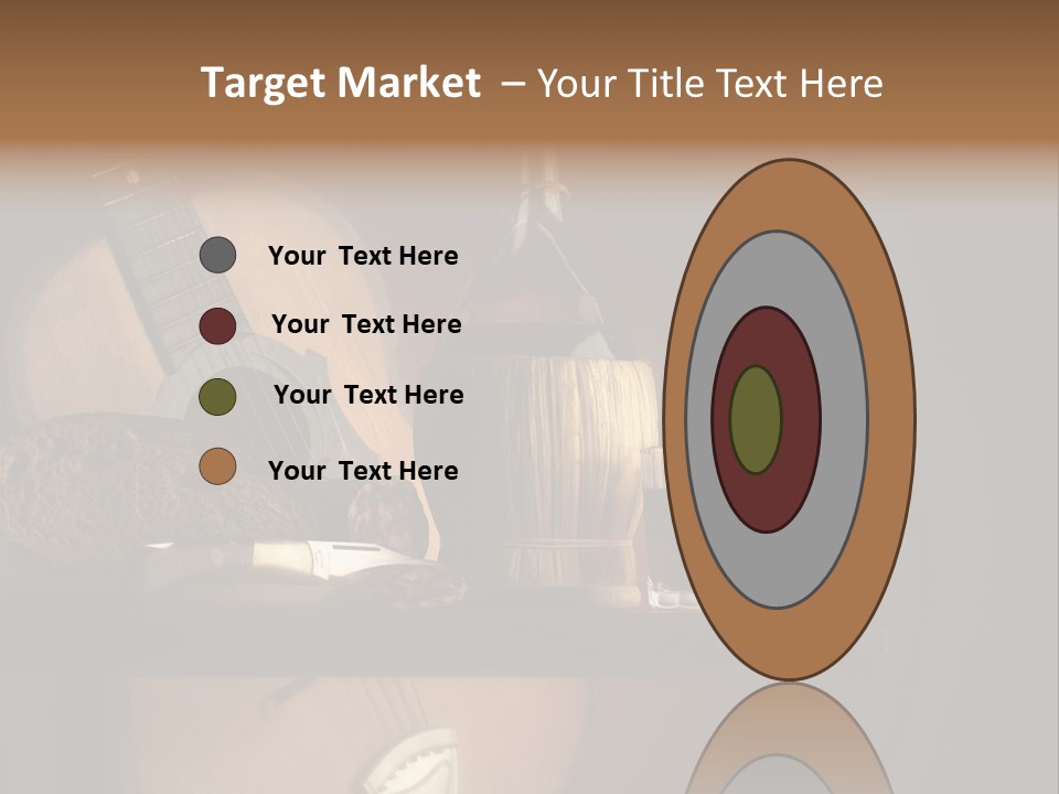 Salami Bottle Glass PowerPoint Template