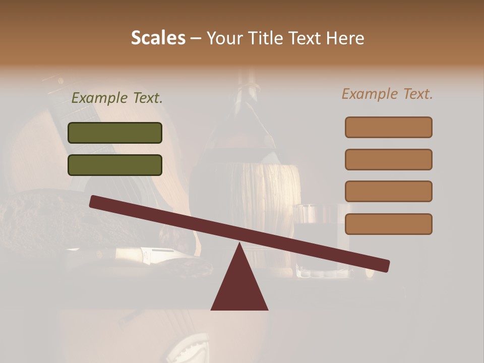 Salami Bottle Glass PowerPoint Template