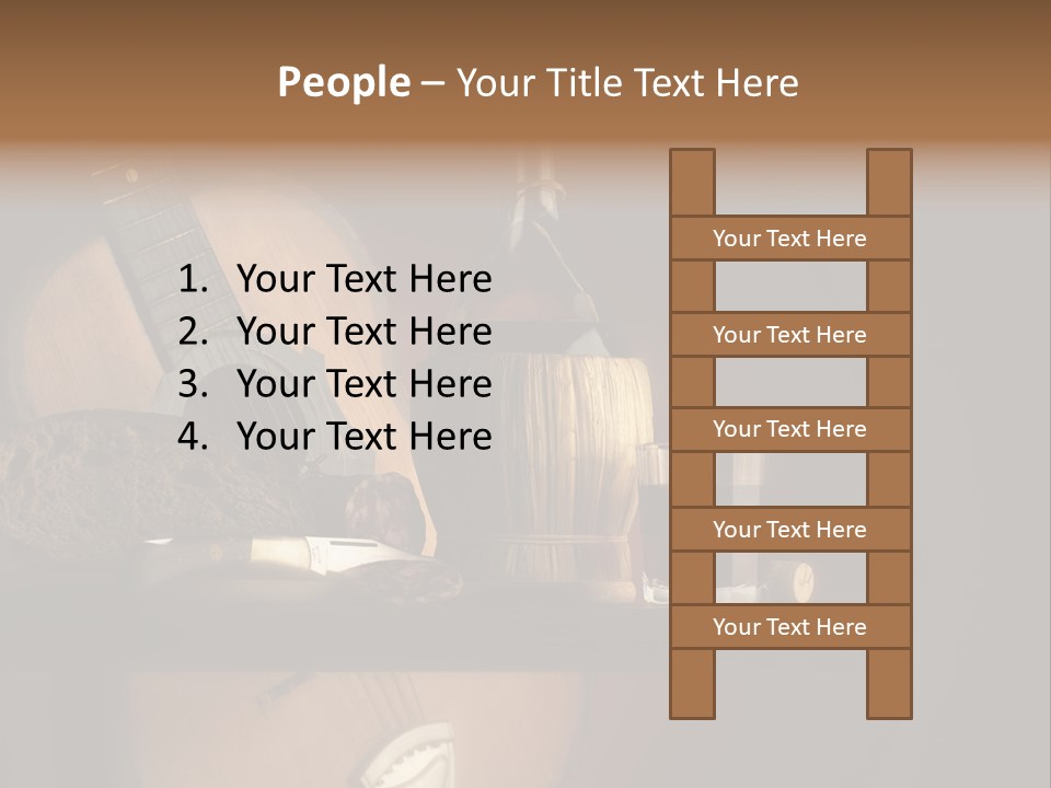 Salami Bottle Glass PowerPoint Template