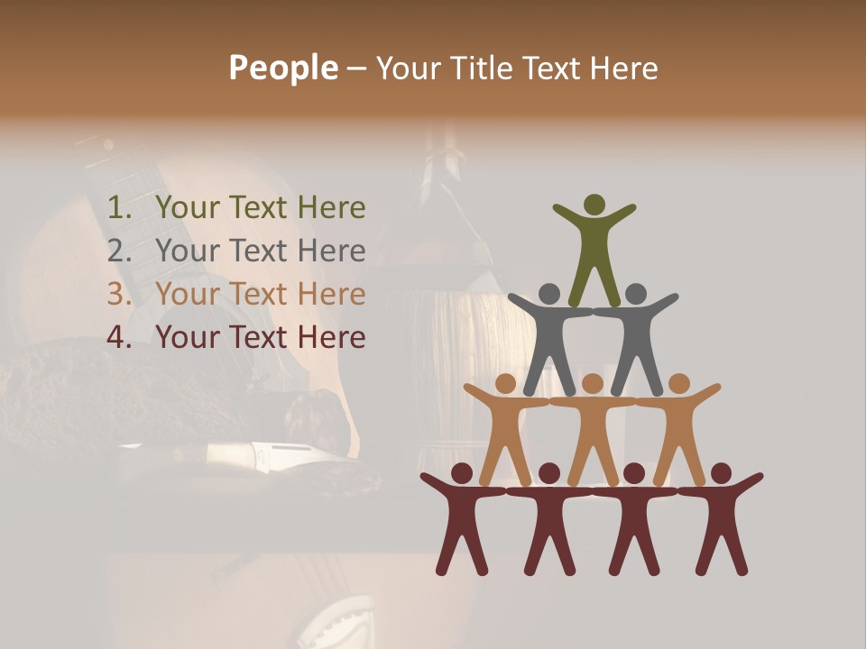 Salami Bottle Glass PowerPoint Template