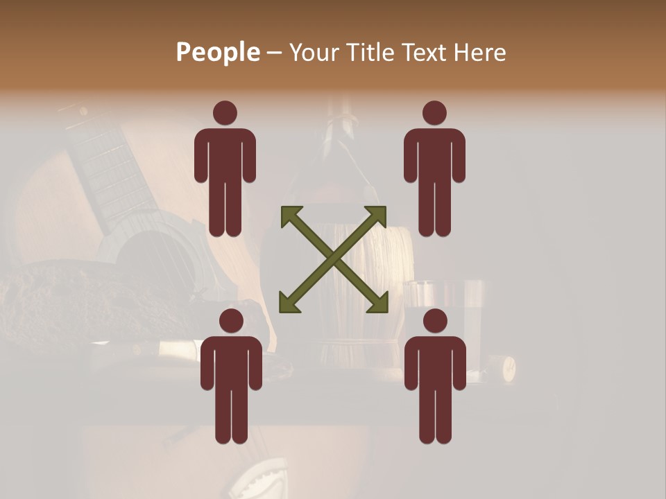 Salami Bottle Glass PowerPoint Template