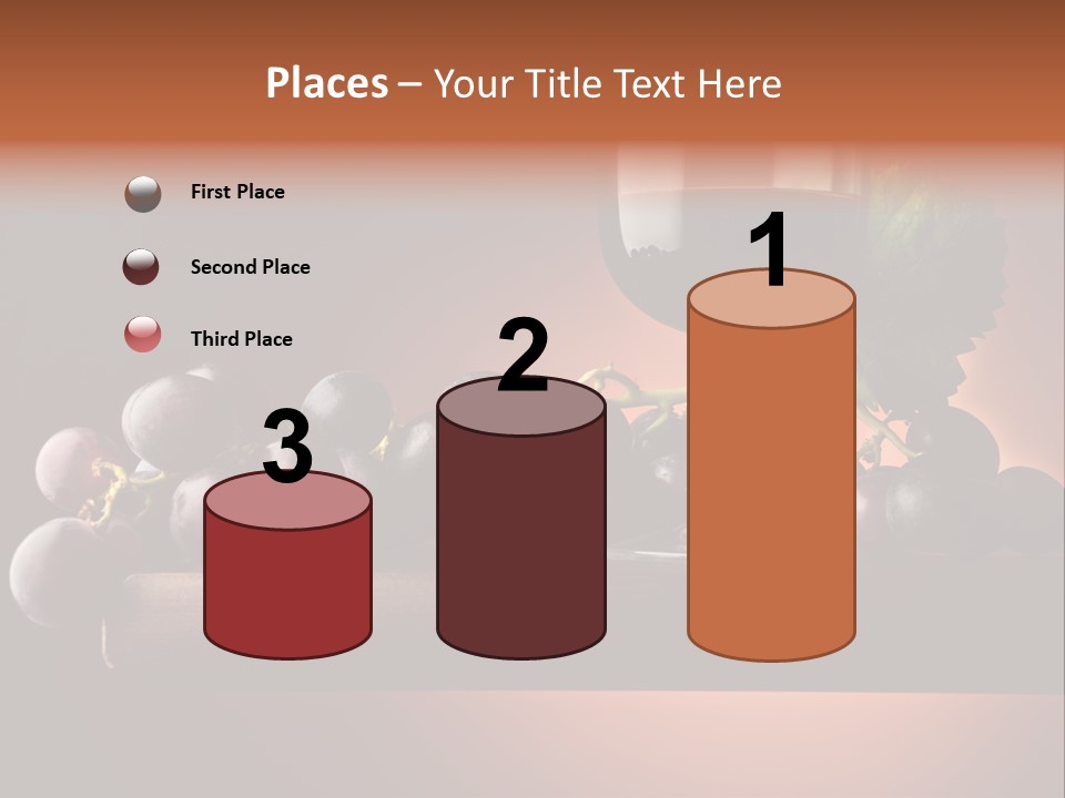 Vite Foglie Bicchiere PowerPoint Template