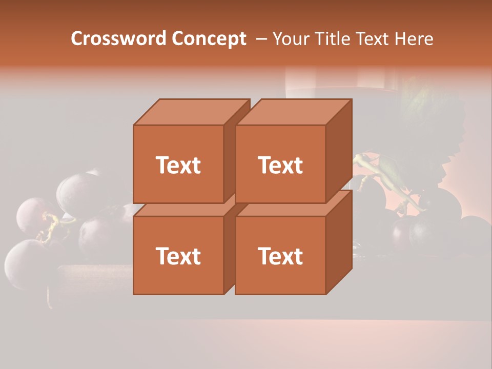 Vite Foglie Bicchiere PowerPoint Template