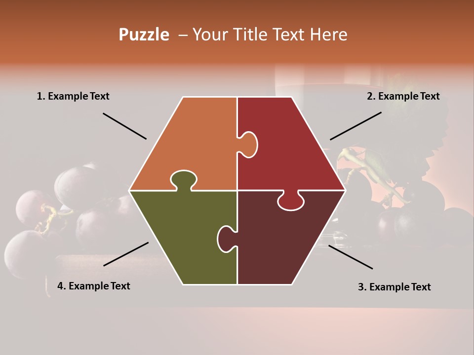 Vite Foglie Bicchiere PowerPoint Template