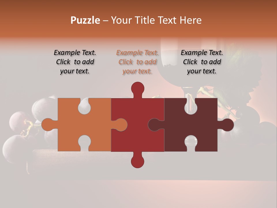 Vite Foglie Bicchiere PowerPoint Template