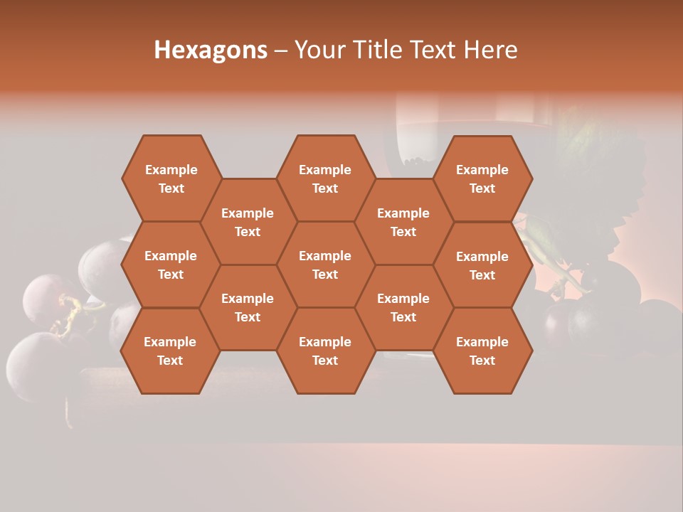 Vite Foglie Bicchiere PowerPoint Template