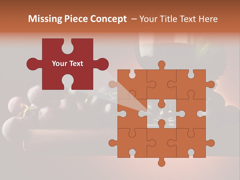 Vite Foglie Bicchiere PowerPoint Template