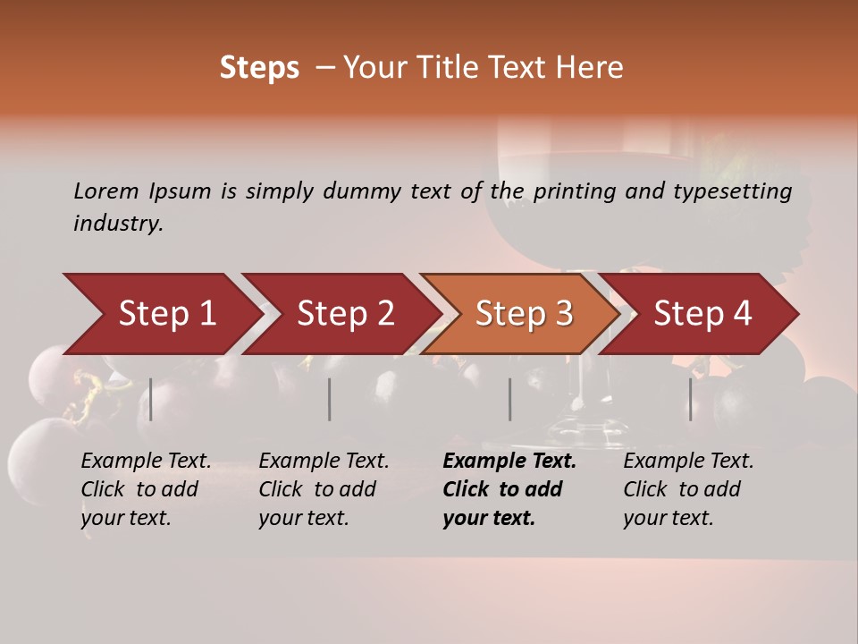 Vite Foglie Bicchiere PowerPoint Template