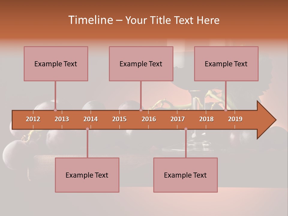 Vite Foglie Bicchiere PowerPoint Template