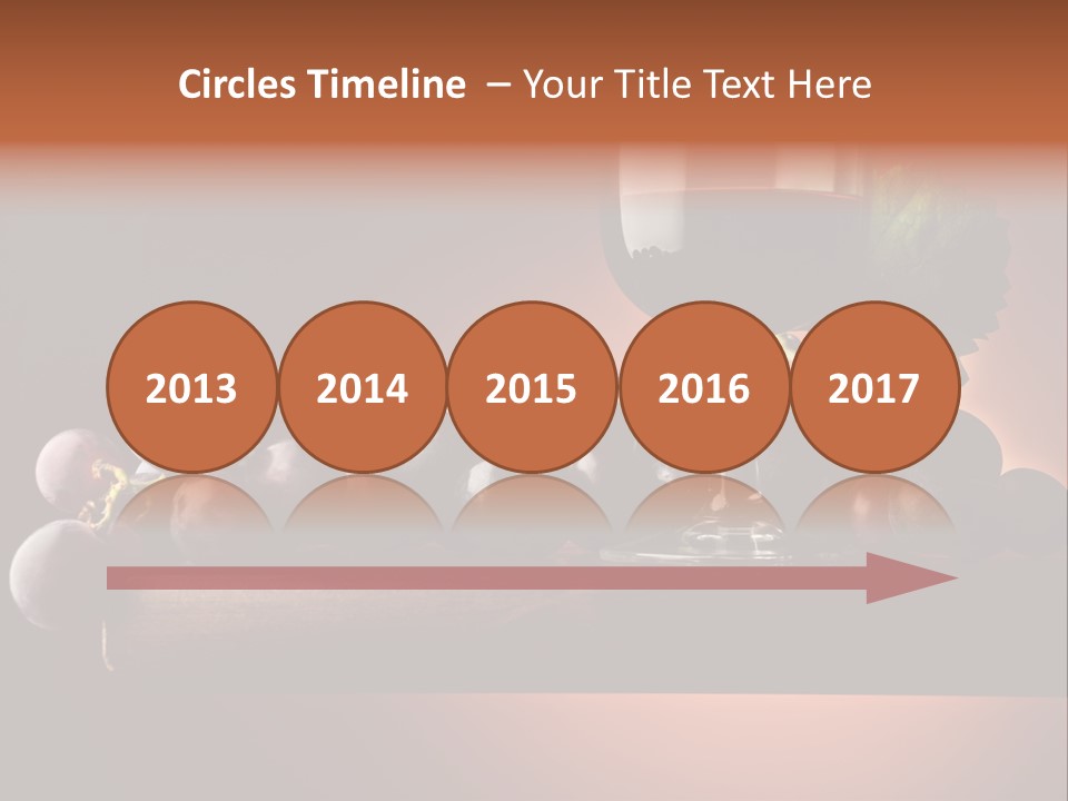 Vite Foglie Bicchiere PowerPoint Template