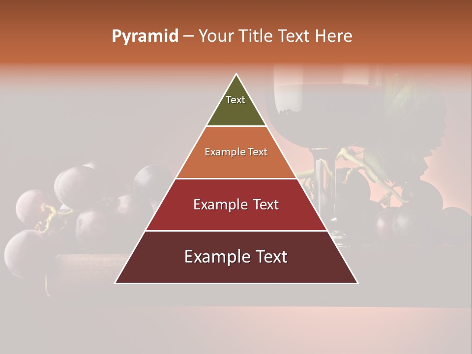 Vite Foglie Bicchiere PowerPoint Template