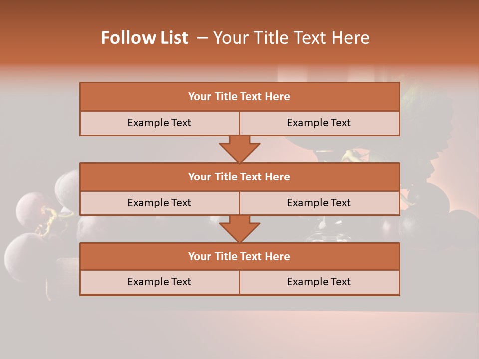 Vite Foglie Bicchiere PowerPoint Template
